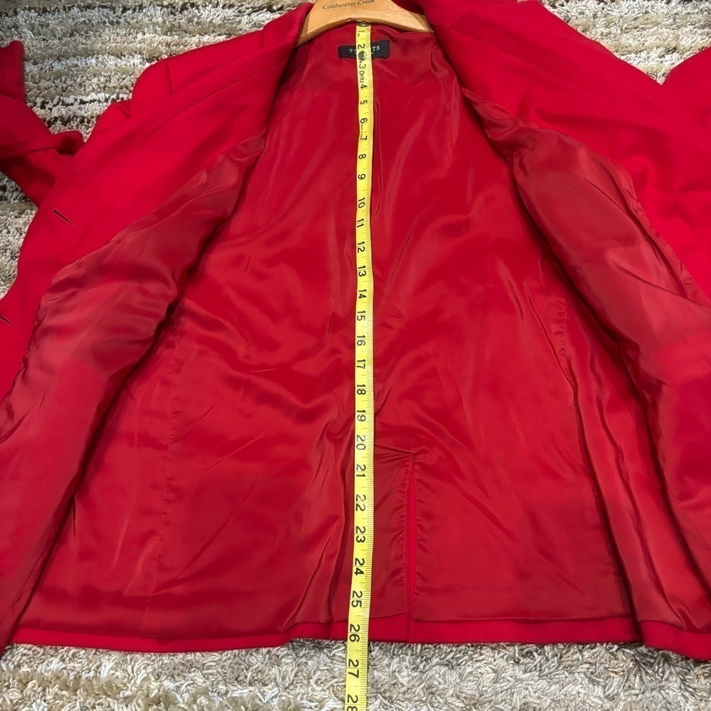 Talbots 22wp blazer wool blend stretch‎ red - Picture 8 of 9